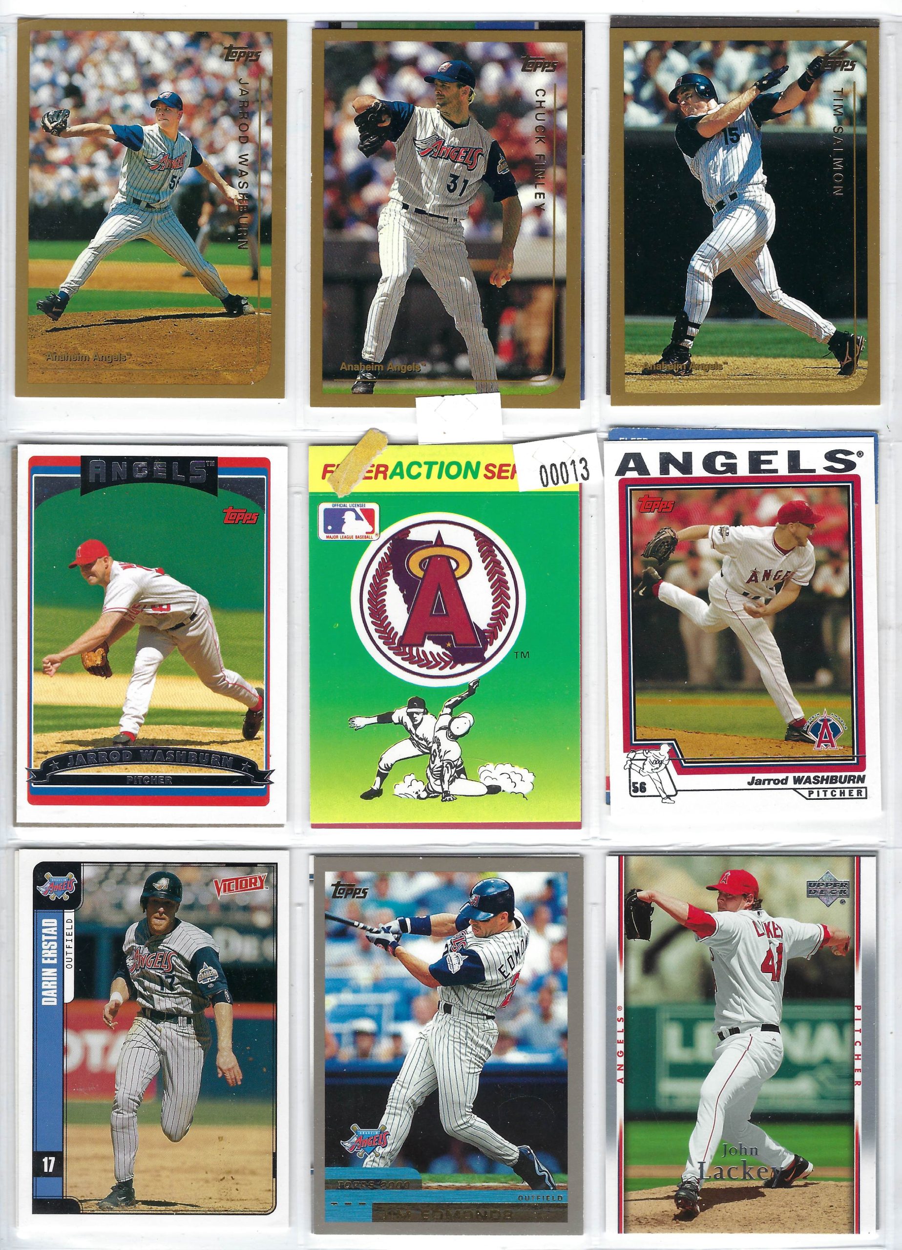 Lot: 13 Card Sleeve of Baseball Cards