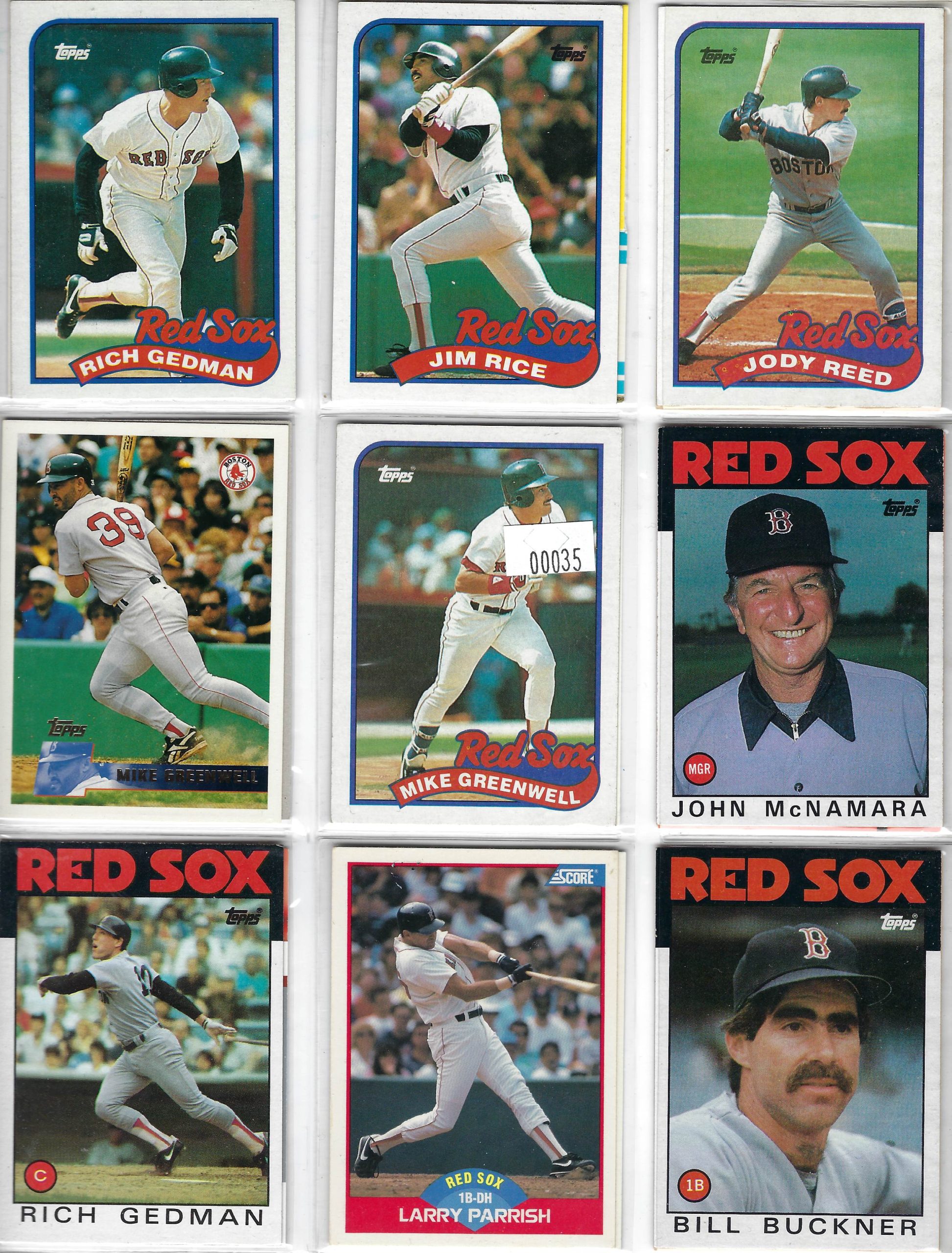 Lot: 35 Card Sleeve of Baseball Cards