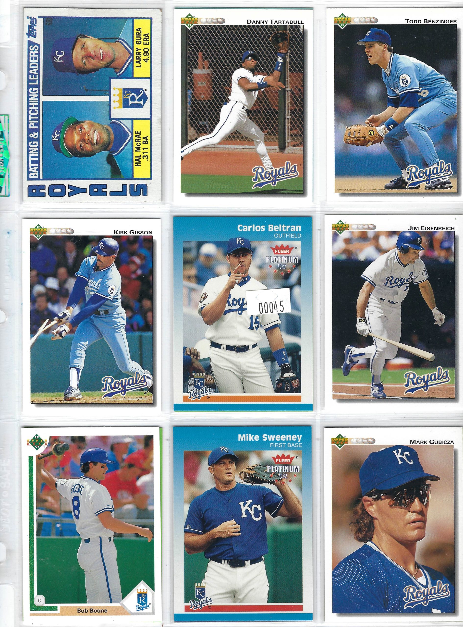 Lot: 45 Card Sleeve of Baseball Cards